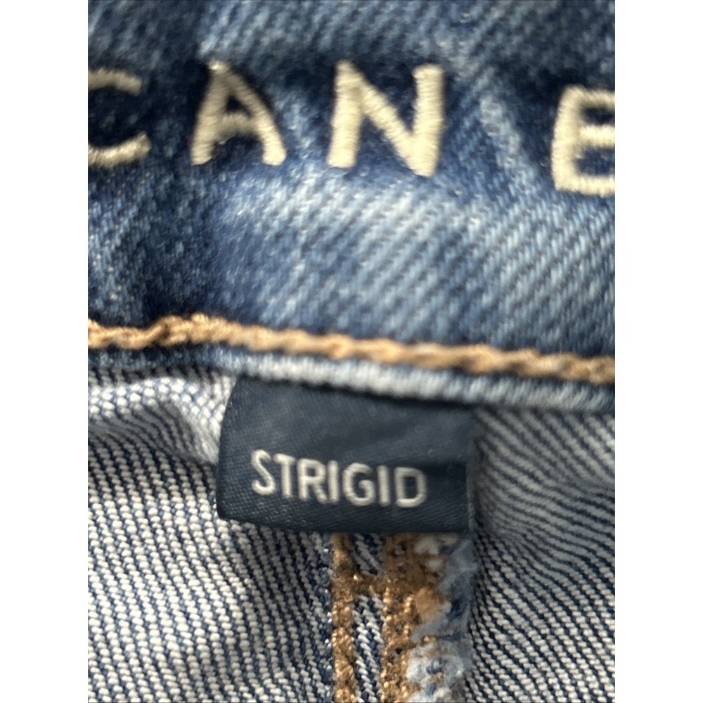 Women's‎ American Eagle Strigid Curvy Stovepipe Jeans No Pilling Sz 000 - Picture 8 of 10